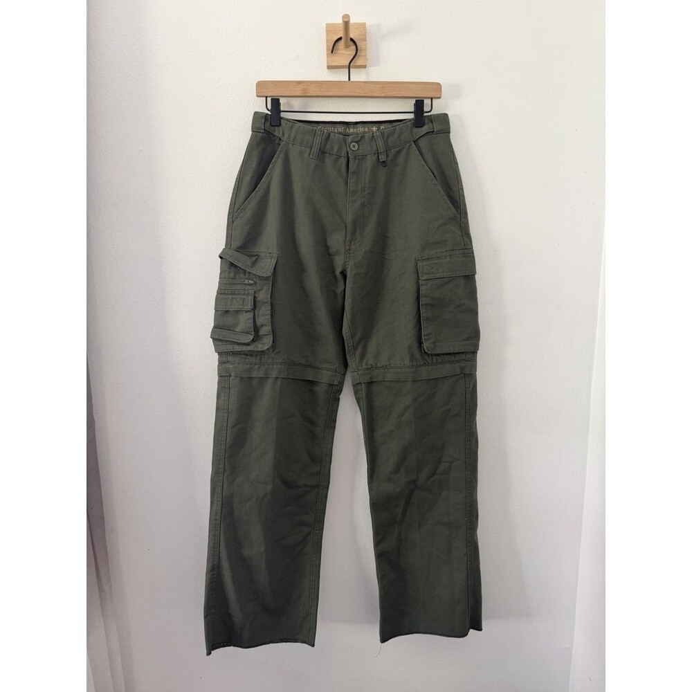 Boyscouts Of America Women’s Green Cargo Pant Sz 8 Hiking Camping Outdoors